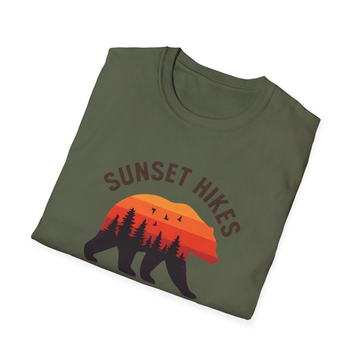 Bear Silhouette at Sunset T-Shirt