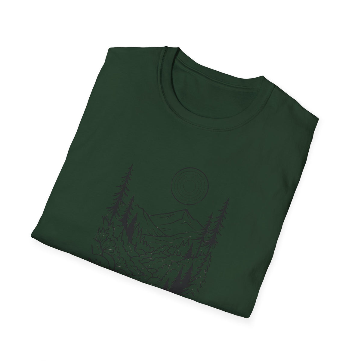 Moonlit Mountain Landscape T-Shirt