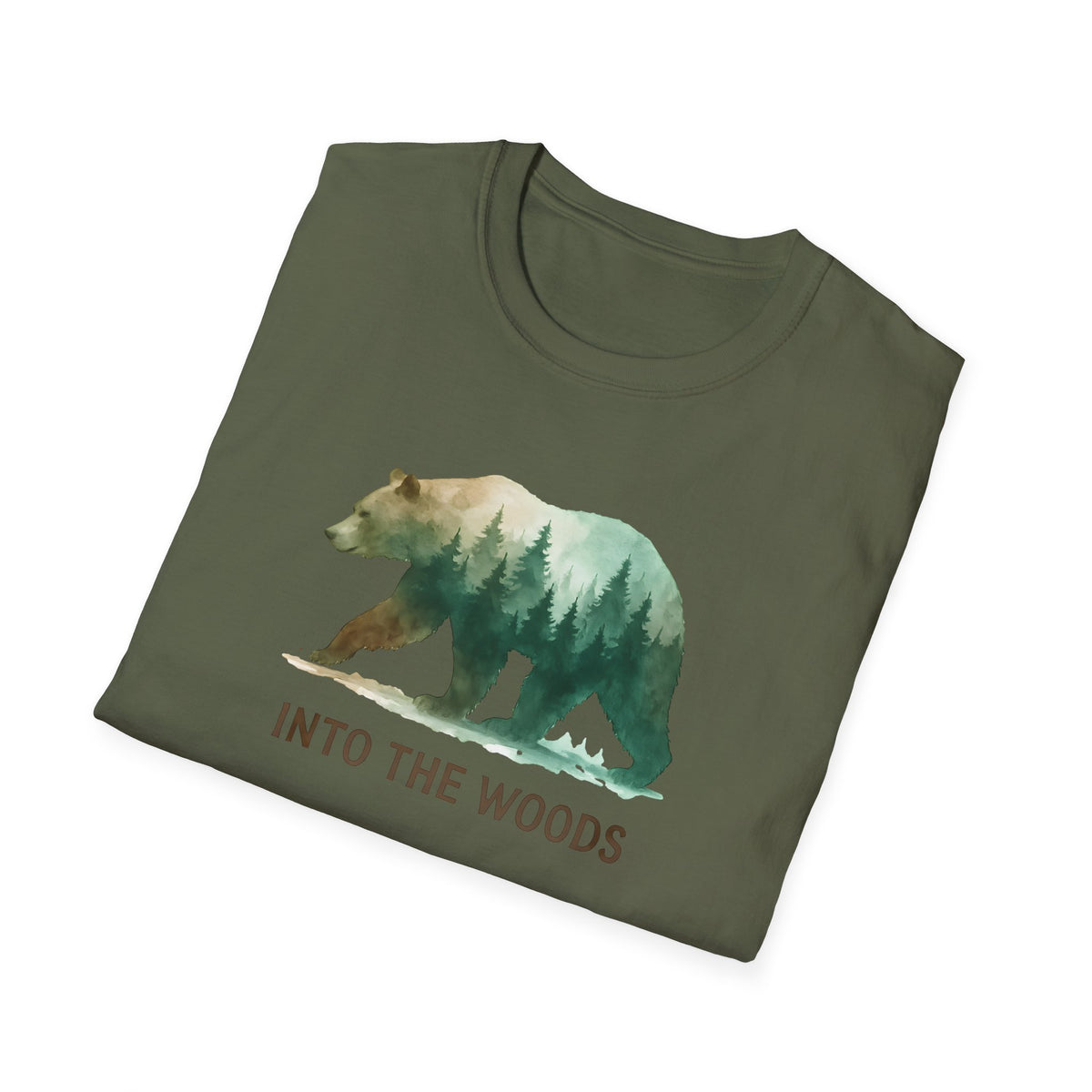 Forest Bear Silhouette T-Shirt