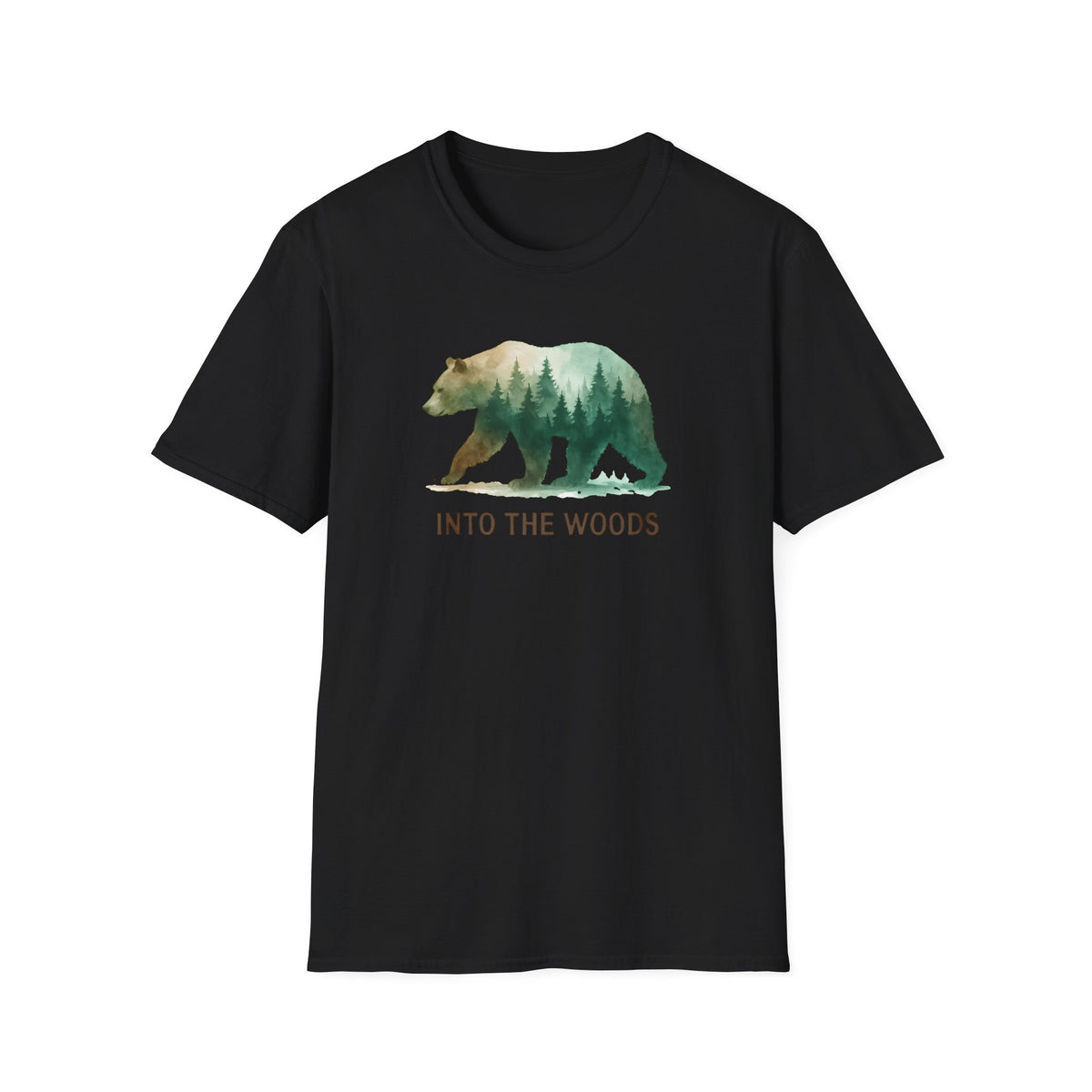Forest Bear Silhouette T-Shirt