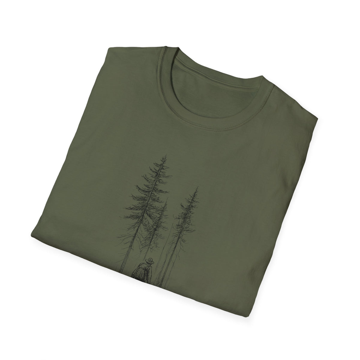 Hiker in Dark Forest T-Shirt