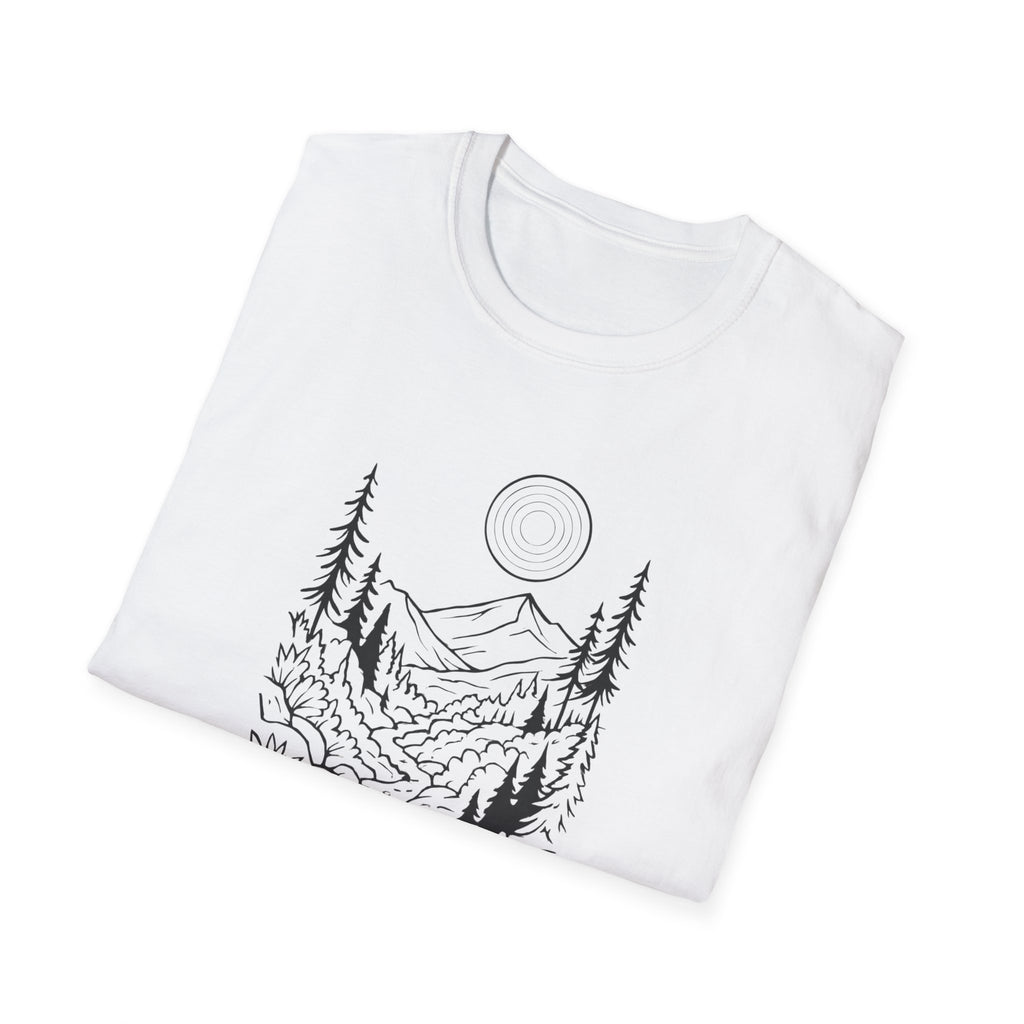 Moonlit Mountain Landscape T-Shirt