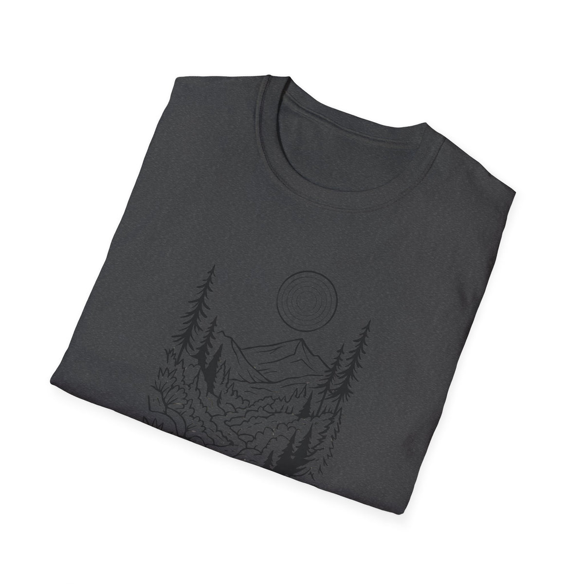 Moonlit Mountain Landscape T-Shirt
