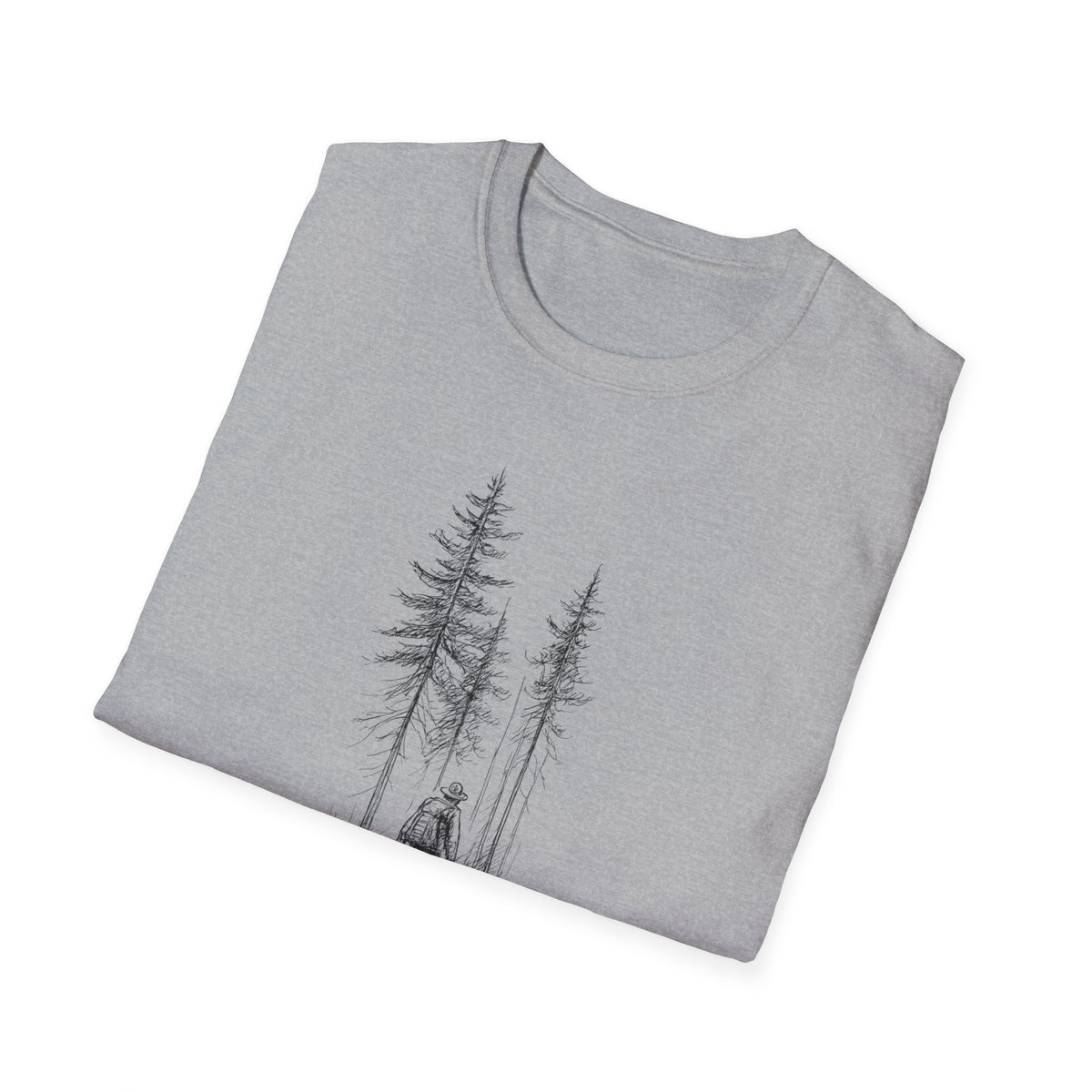 Hiker in Dark Forest T-Shirt