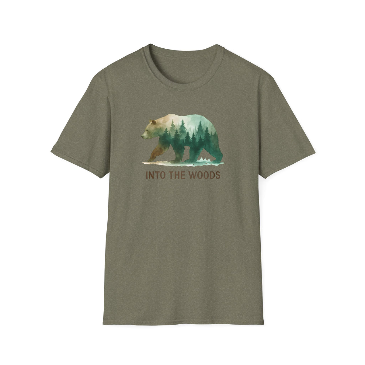 Forest Bear Silhouette T-Shirt