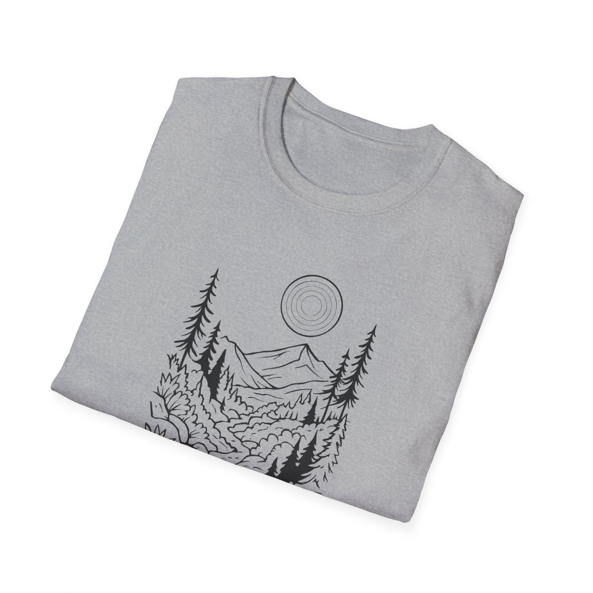 Moonlit Mountain Landscape T-Shirt