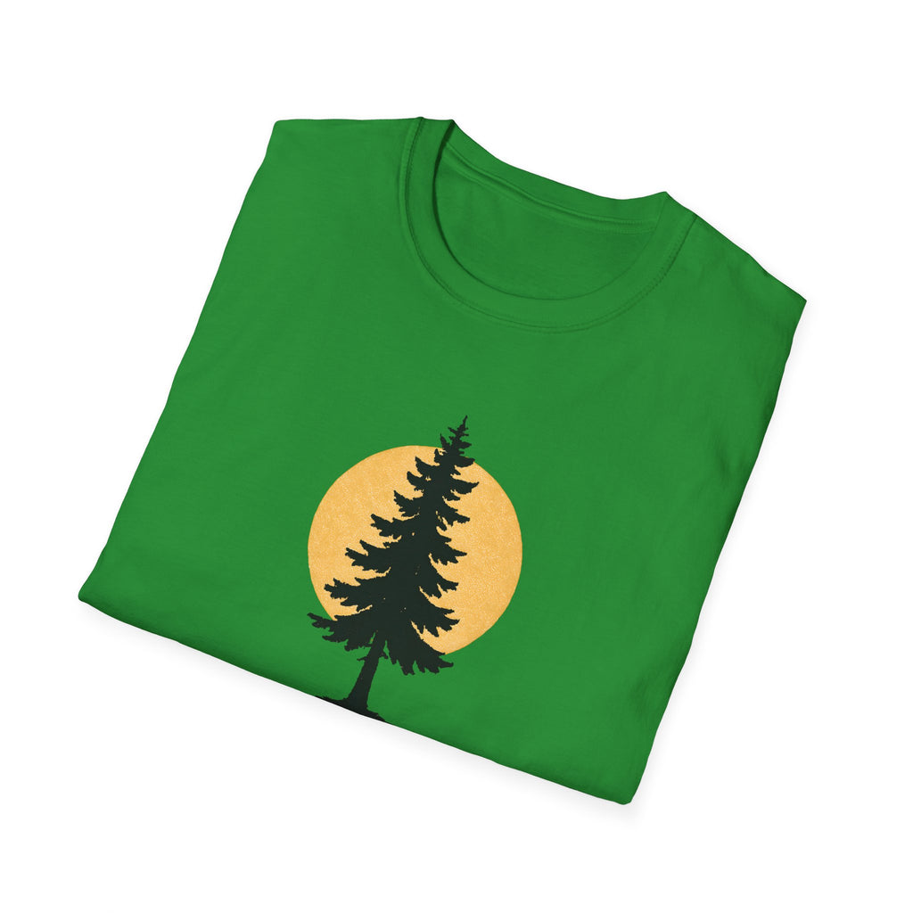 Pine Tree Silhouette Sunset T-Shirt