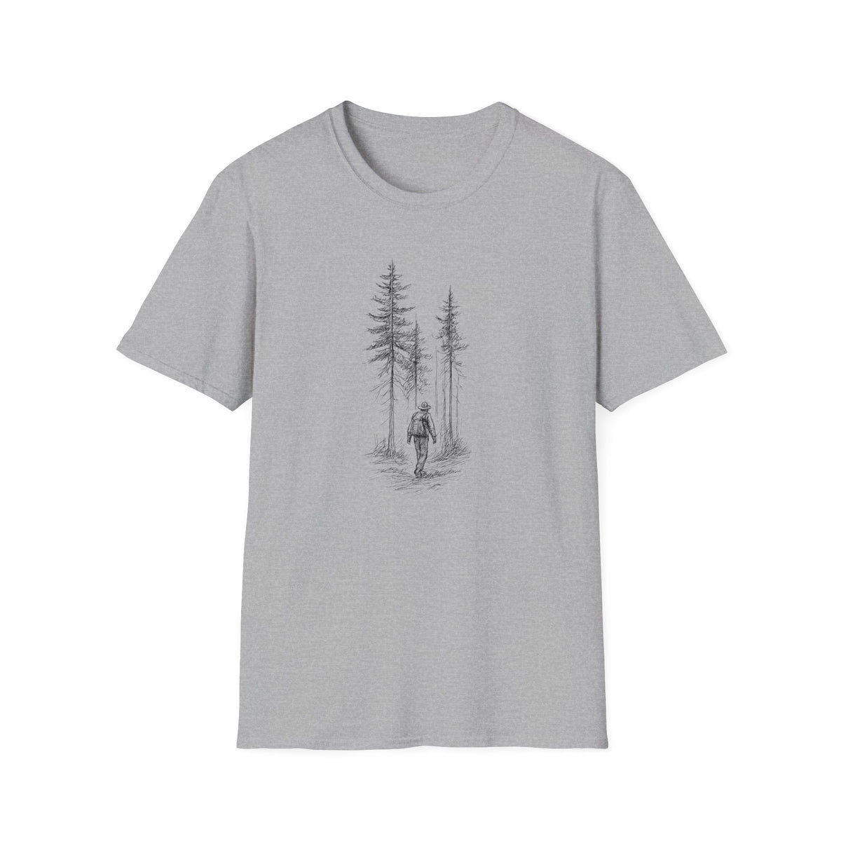 Hiker in Dark Forest T-Shirt