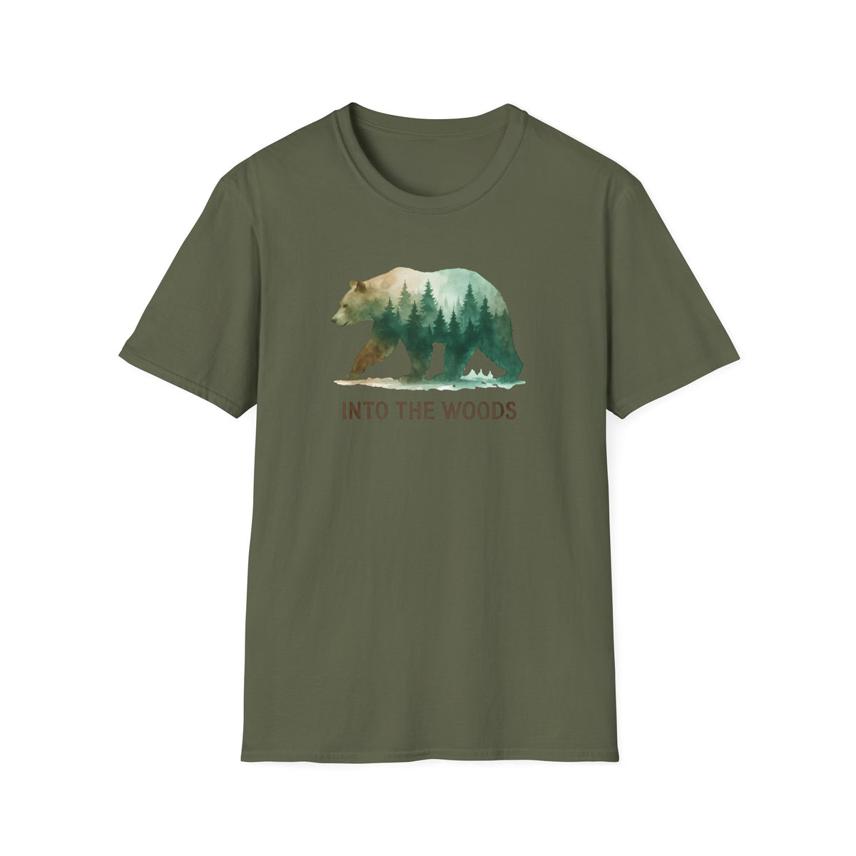 Forest Bear Silhouette T-Shirt