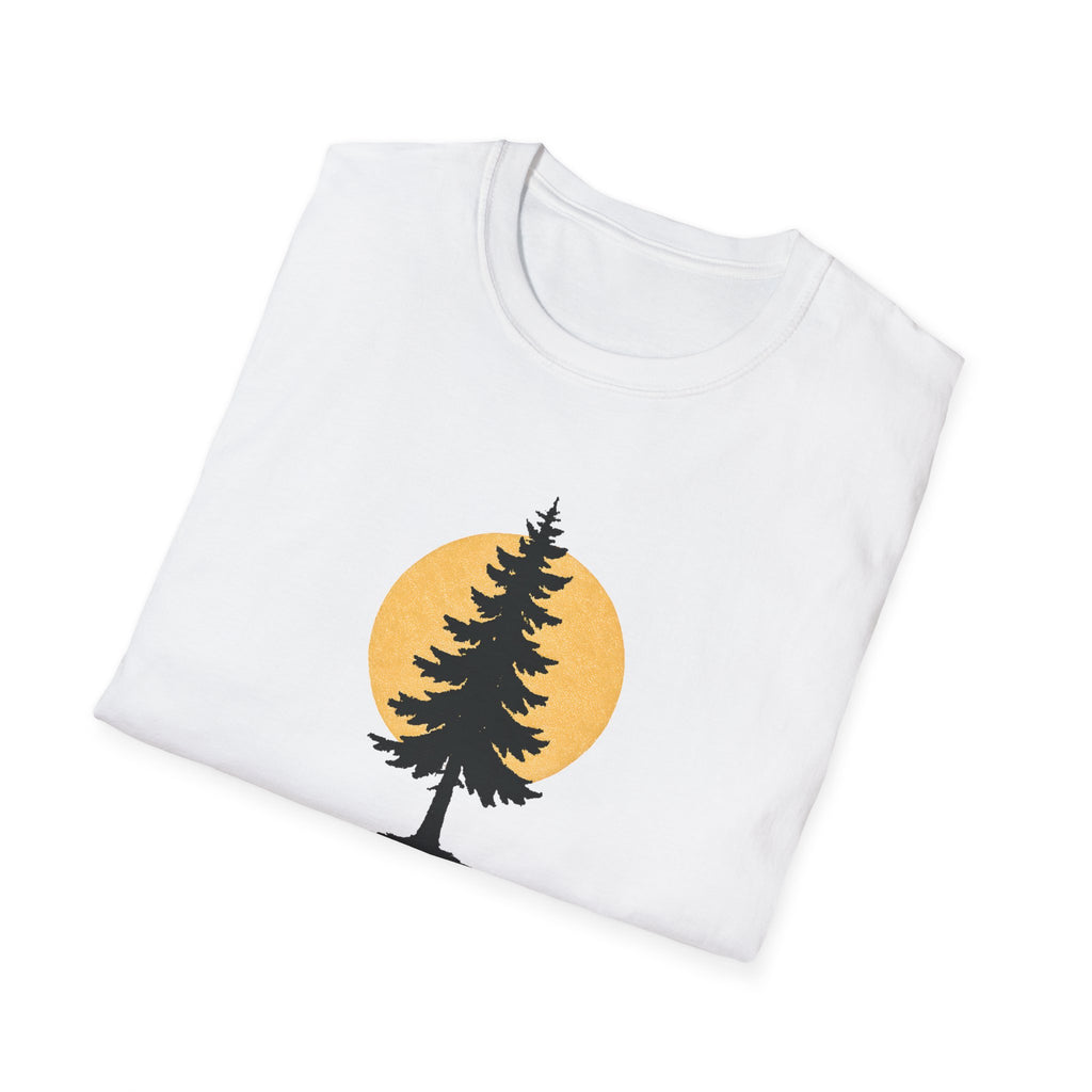 Pine Tree Silhouette Sunset T-Shirt