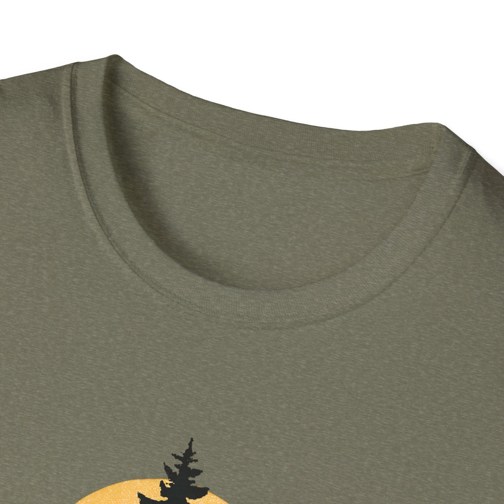 Pine Tree Silhouette Sunset T-Shirt